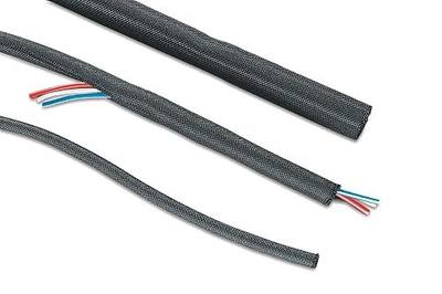 Kuryakyn 1991 Motorcycle Cable Management Sleeve: 3/8" Diameter Roundit Wire Loom/Wrap Cover, 6' Length, Black