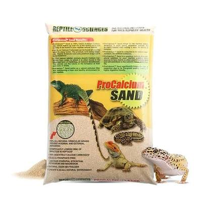 Reptile Sciences Natural Sedona Pro-Calcium Terrarium Sand - 10 lbs - Natural Substrate for Reptile Habitats, Supports Digging & Terrarium Aesthetics