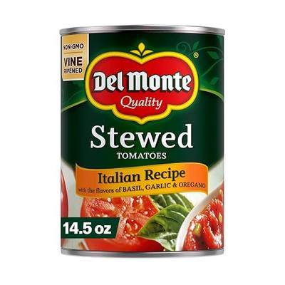 Del Monte Stewed Tomatoes with Basil, Garlic and Oregano, 14.5 Ounce