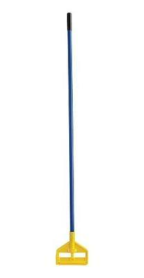 Rubbermaid Commercial Products Invader Fiberglass Wet Mop Handle, 60-Inch, Blue, Heavy Duty Mop Head Replacement Handle for Industrial/Household Floor Cleaning, Quick Change Mop Head Handle