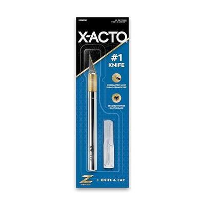 X-ACTO #1 Z-Series Precision Utility Knife, Metal, Silver, Aluminum Handle, Includes Safety Cap - For Precise, Fine Cuts