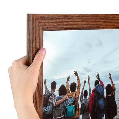ArtToFrames 15x21 inch Walnut Stain on Oak Wood Picture Frame, 2WOM0066-80206-YWAL-15x21