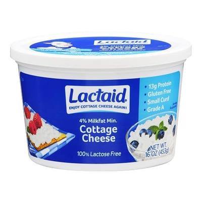 Lactaid, Low Fat Cottage Cheese, Plain, 16 oz
