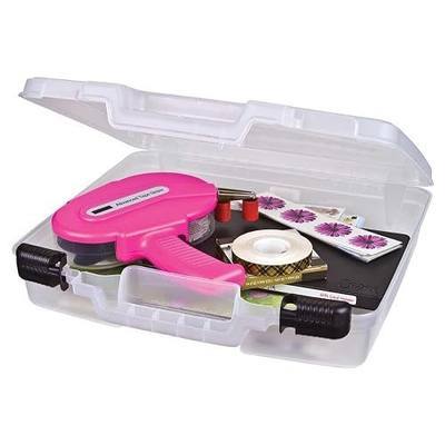 ArtBin 6960AB Quick View Deep Base Carrying Case, Portable Art & Craft Storage Box, 14.5" x 15", Clear