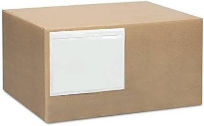Clear Adhesive Top Loading Packing List Shipping Label Envelopes Pouches (200 pk)