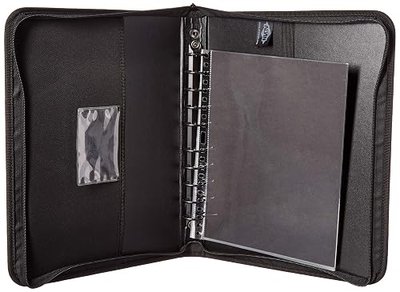 Alvin, Elegance Series Ergonomic Presentation Case, Multi-Ring Design with Hidden Zipper - 8.5-inches x 11-inches