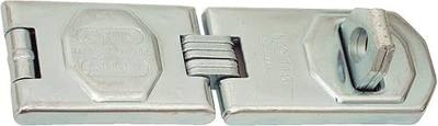 ABUS 110/155 Hardened Steel Hasp with Concealed Hinge, 6 1/4" | with 2" Stainless Steel Shackle