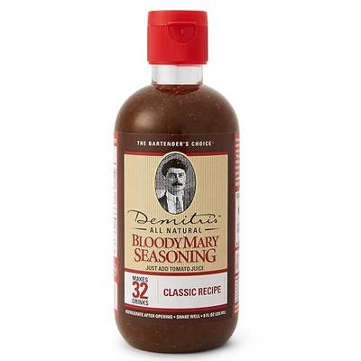 Demitri's Bloody Mary Seasoning Classic Recipe - Bloody Mary Mix - Concentrated Drink Mixer - Bold Rich Flavor - Perfect for Home Brunch Parties & Cocktails - 8oz Bottle (Pack of 1)