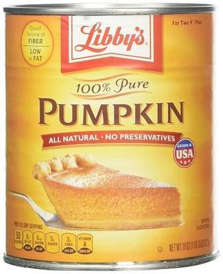 Libby's 100% Pure Pumpkin 3 PK 29oz. Cans