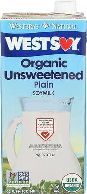 Westsoy Organic Unsweetened Soymilk, 32 Oz (12 Pack)