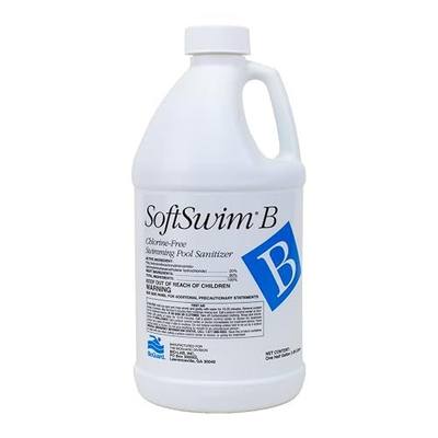 BioGuard SoftSwim B Non-Chlorine Sanitizer, 1/2 Gallon, Single Pack | Formulated with Biguanide for Effective Pool Cleaning