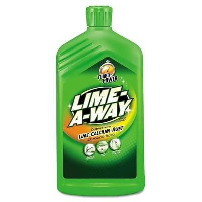 Lime-A-Way Hard Water Stain Remover Liquid, Removes Lime, Calcium & Rust in Seconds, Bathroom Cleaner, 28 fl oz