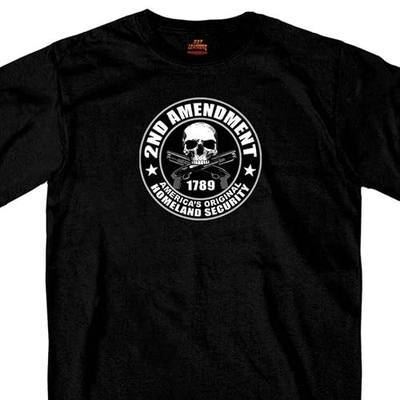 Hot Leathers Black 2nd Amendment Short Sleeve Tee