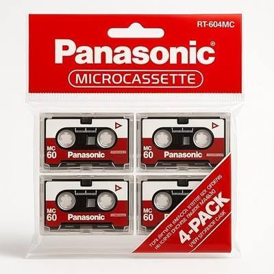 Panasonic Microcassette MC-60 4/pack