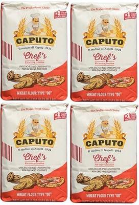 Antimo Caputo "00" Chefs Flour 1 Kilo, 2.2 Pound (Pack of 4)