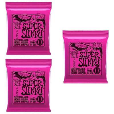 Ernie Ball Super Slinky 3-set Bundle