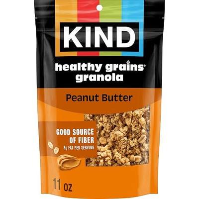 Kind Healthy Grains Granola, Peanut Butter Clusters, Gluten Free, Healthy Snack Mix, 10g Protein, 11oz, 1 Count