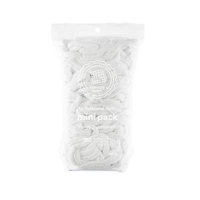 Harrisville Designs Friendly Loom | 7” Traditional-Sized White Potholder Weaving Loops | Craft 2 Cotton Potholders
