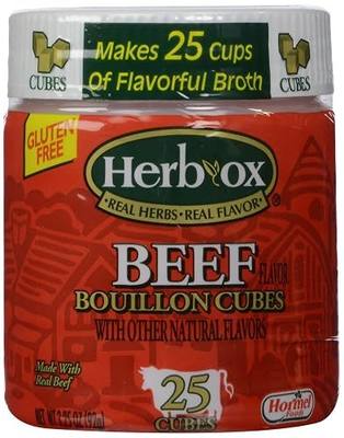Herb Ox Beef Bouillon Cubes - 25 Cubes - Gluten Free
