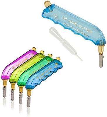 Toyo Pistol Grip Pattern Head Glass Cutter -Colors Vary
