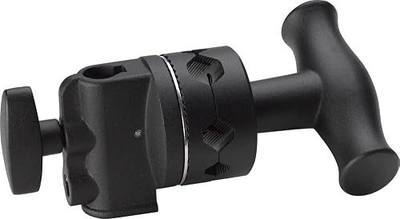 Kupo 2.5" Grip Head with Over Sized Ergonomic Handle, Precision Locking Teeth, Durable Metal Construction, and Smooth Control for Professional Grip Arm Positioning - Black