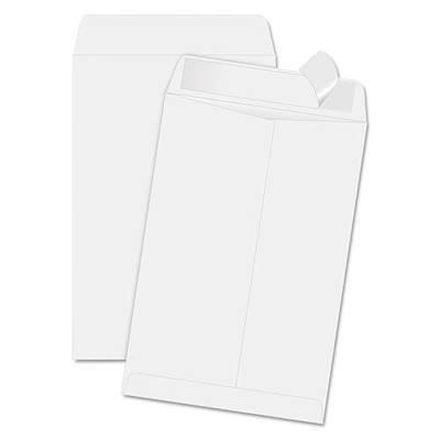 Quality Park 6-1/2 x 9-1/2 Catalog Mailing Envelopes, Redi-Strip Self Seal Closure, 28 lb White Wove Paper, 100 per Box (QUA44334)