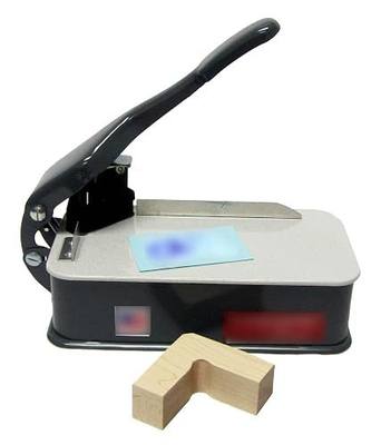 Lassco CR-20 3/8" Radius Corner Rounder Cutter with Die CR20 Desktop | Includes Right Angle Push Block, Durable Metal Chassis