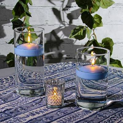 Richland Floating Candles 3" Light Blue Set of 12