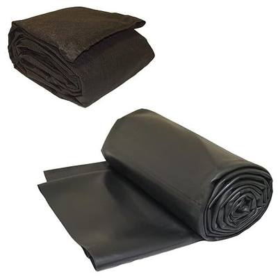 LifeGuard Pond Liner 15 ft. x 15 ft. 45 Mil EPDM Rubber and Underlayment Combo - CLGUG15X15
