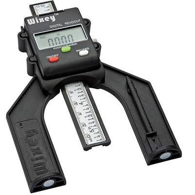 Wixey Mini Digital Height Gauge – Durable Easy-Read Digital Depth Gauge – Precise Accurate Height Measurement Tool for Router & Table Saw – Compact Measuring Tools for Woodworking Projects