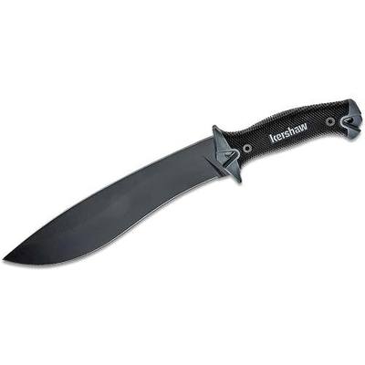 Kershaw Camp 10 Machete, Black, 10 Inch Fixed Recurve Blade