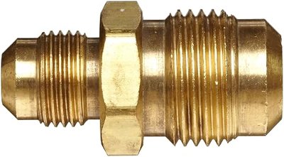 Anderson Metals 54056-0804 Brass Tube Fitting, Reducing Union, 1/4" x 1/2" Flare ( 5 Count )