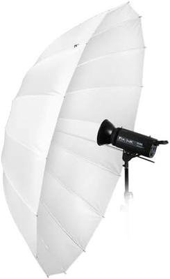 Fotodiox Pro 72in Parabolic Shoot-Through Umbrella - 16-Rib Translucent Photographic Umbrella