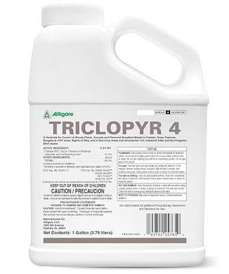 ALLIGARE - : Triclopyr 4 Herbicide Selective Weed Killer for Woody Plants, Brush for Forestry, Pastures, Rights-of-Way & Industrial Sites - Compare to Garlon 4 & Remedy - 1 Gallon