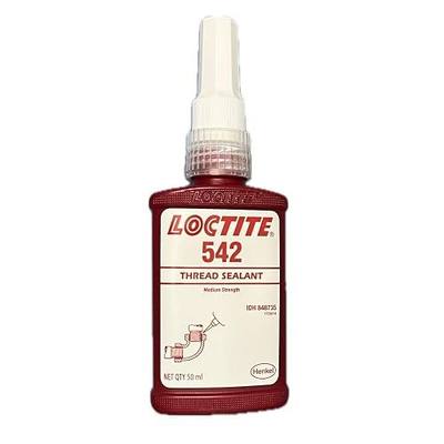 Loctite 542 Liquid Thread Sealant, 50 mL Bottle, Brown | Medium Strength, Anaerobic, Metal