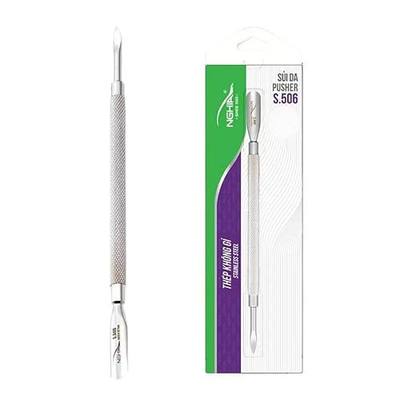 NGHIA Pusher - S-506 (Stainless Steel) | Double–Ended Nail Cleaner and Spoon Pusher | Premium Quality for Nail Care | Ergonomic Design | Suitable for Professional & Home Use