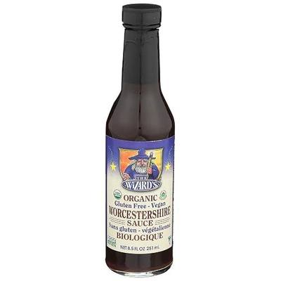 The Wizard's Sauce Organic Gluten Free & Vegan Worcestershire - 8.5 Oz | Fish Sauce, USDA Organic Spices & Seasonings, Plant Based, Vegan, Gluten Free, Non-GMO Project Verified