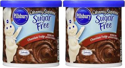 Pillsbury Creamy Supreme Sugar Free Chocolate Fudge Frosting 15 oz (Pack of 2)
