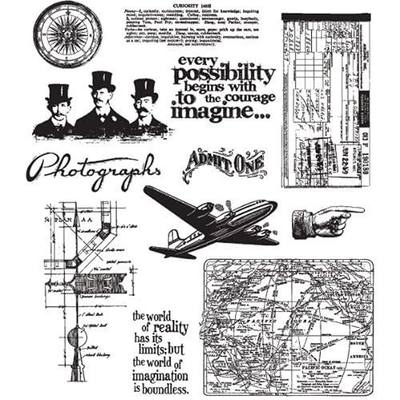 Stampers Anonymous - Tim Holtz - Cling Mounted Rubber Stamp Set - Warehouse District