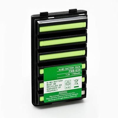 ExpertPower® 7.2V 1700mAh NiMH Battery for Yaesu Vertex FNB-V57 FNB-83 FNB-64 | Compatible with VX-150 VX-160 VX-180 FT-60 VXA-210 HX370S and More | Two-Way Radio Replacement Battery