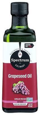 Spectrum Naturals Refined Grapeseed Oil, 16 oz.