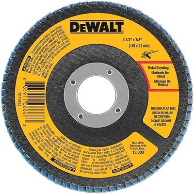 DEWALT DWA8208 80 Grit Zirconia T29 Flap, 4-1/2-Inch X 7/8-Inch