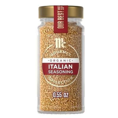 McCormick Gourmet Collection Italian Seasoning, Organic, Non GMO, Our Best Herbs & Spices, Aromatic Herbs, Elevate Chicken, Seafood, Pasta Sauces, Pizza, Italian Recipes & More, 0.55 oz