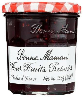 Bonne Maman, Preserve Four Fruit, 13 Ounce