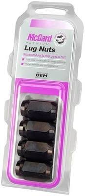 McGard 64030 Black Cone Seat Style Lug Nut Set (1/2" - 20 Thread Size) - Set of 4