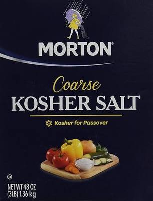 Morton Salt Kosher Salt, 3 lb, 2 pk