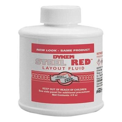 Layout Fluid, Steel Red(TM), 4 oz by Dykem (1)
