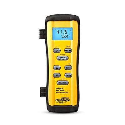 Fieldpiece STA2 in-Duct Hot Wire Anemometer for HVAC Airflow Measurement - CFM, Air Velocity & Temperature - 38" Telescoping Probe - Hands-Free Air Balancing Tool
