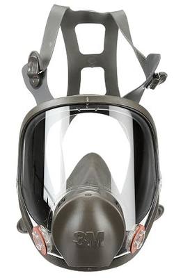 3M 6800 Full Facepiece Reusable Respirator, Medium, Gray