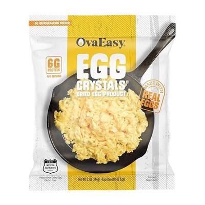 Nutriom OvaEasy, Dehydrated Egg Crystals, Powdered Eggs, 5.1 oz., Pack of 3 | Easy-To-Prepare Egg Powder, Food Perfect for Camping & Backpacking